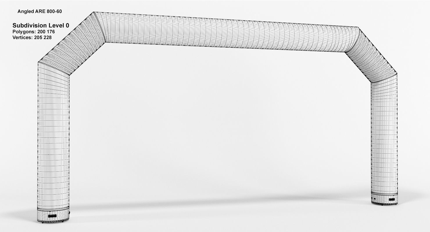 Angled inflatable arch Axion 400-800 3D model_15