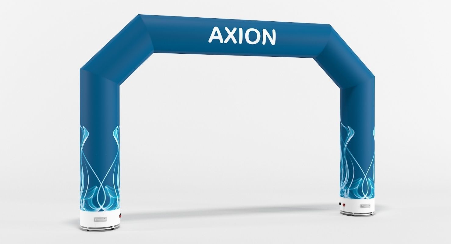 Angled inflatable arch Axion 400-800 3D model_2