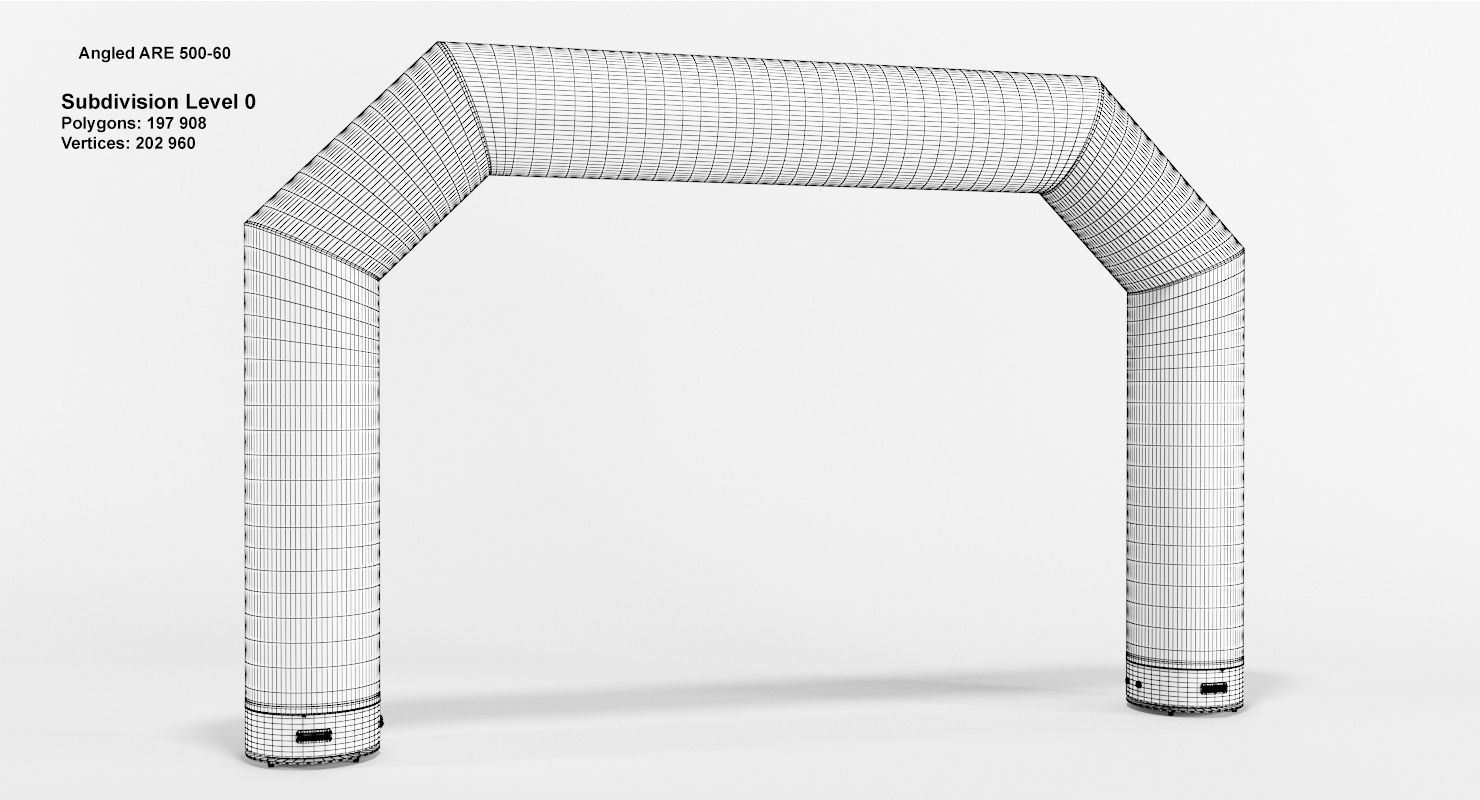 Angled inflatable arch Axion 400-800 3D model_6