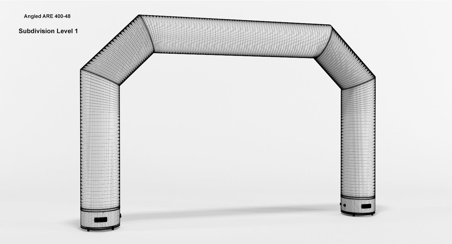 Angled inflatable arch Axion 400-800 3D model_4