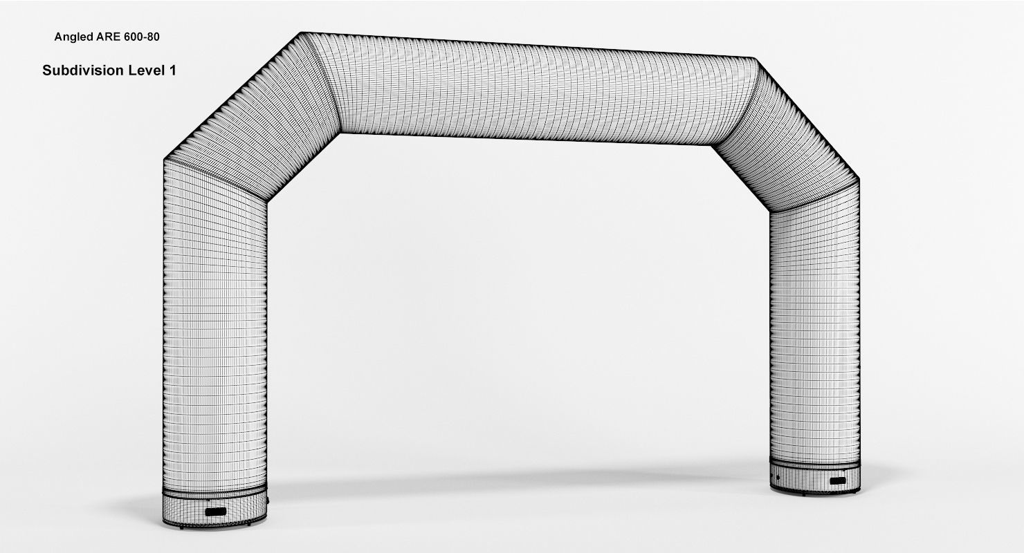 Angled inflatable arch Axion 400-800 3D model_13