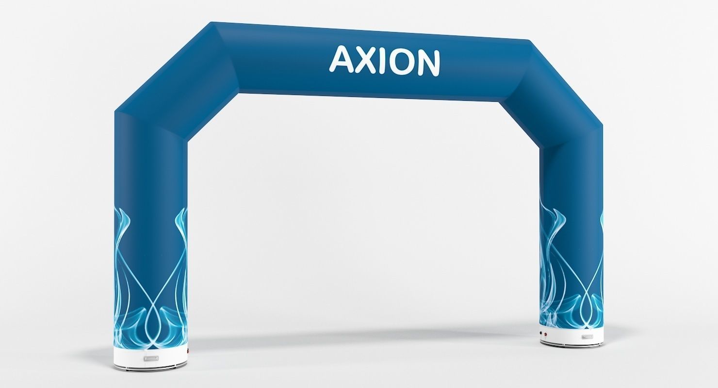 Angled inflatable arch Axion 400-800 3D model_11