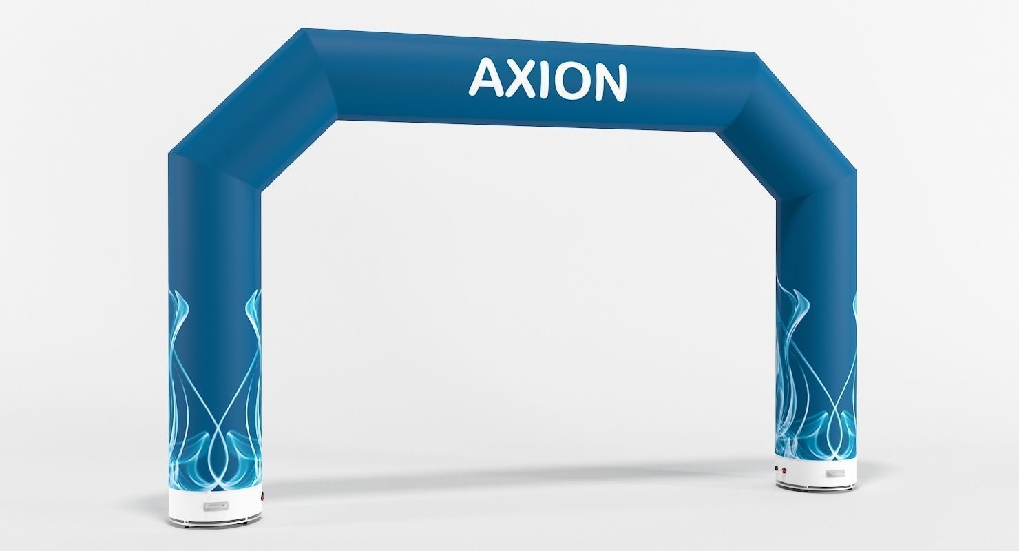 Angled inflatable arch Axion 400-800 3D model_5