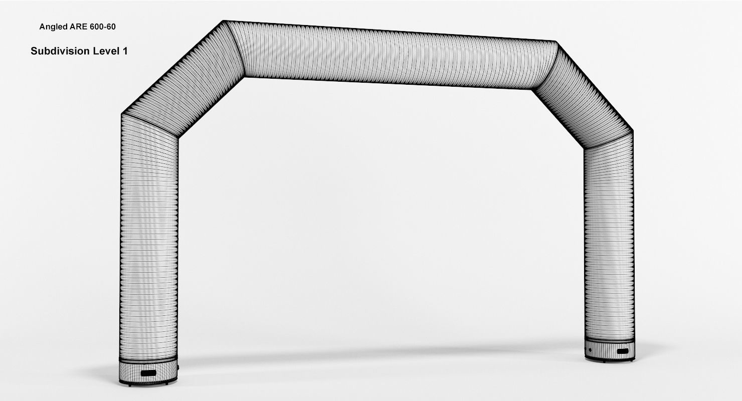 Angled inflatable arch Axion 400-800 3D model_10