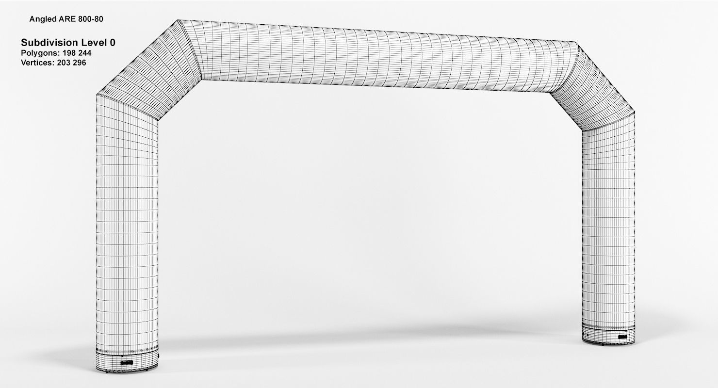 Angled inflatable arch Axion 400-800 3D model_18