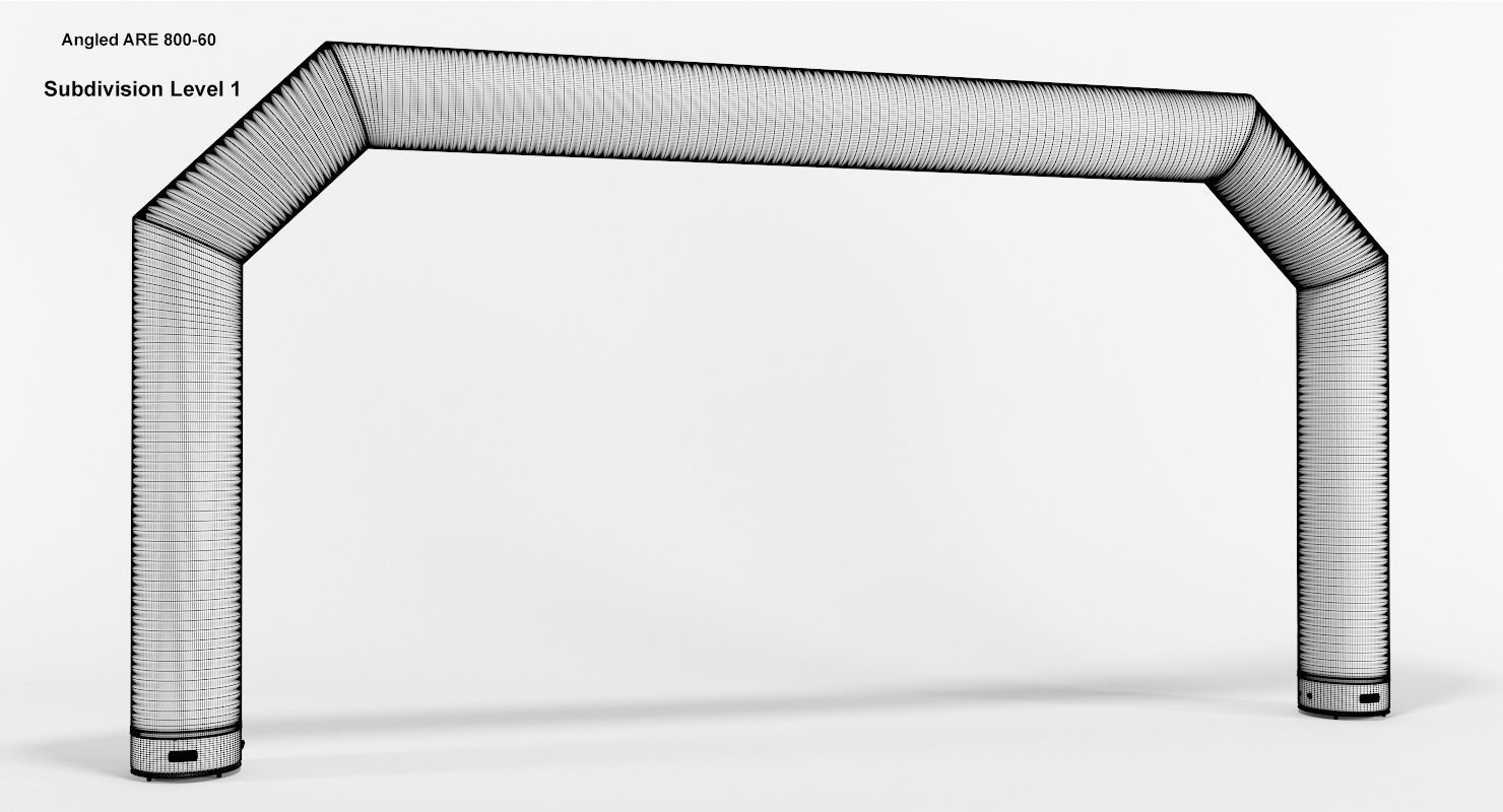 Angled inflatable arch Axion 400-800 3D model_16