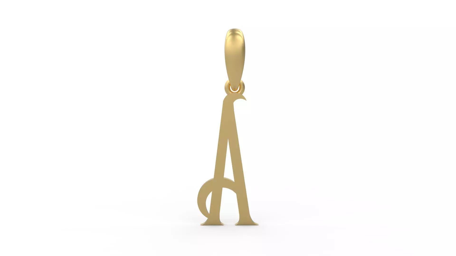Initial Letters Pendant ChivelMind A 3D print model
