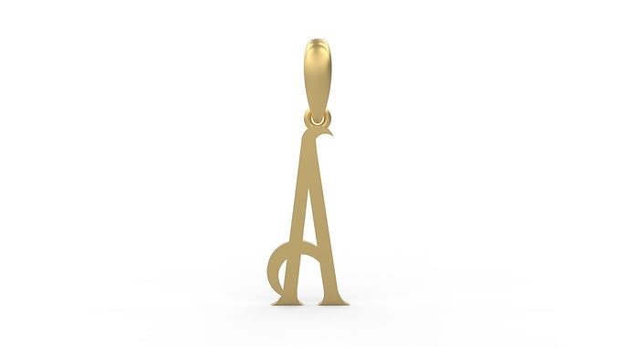 Initial Letters Pendant ChivelMind  A 3D print model