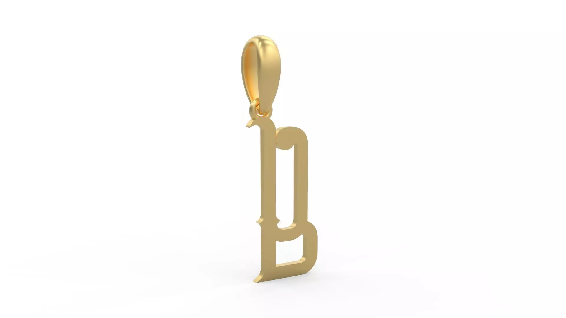 Initial Letters Pendant ChivelMind B 3D print model