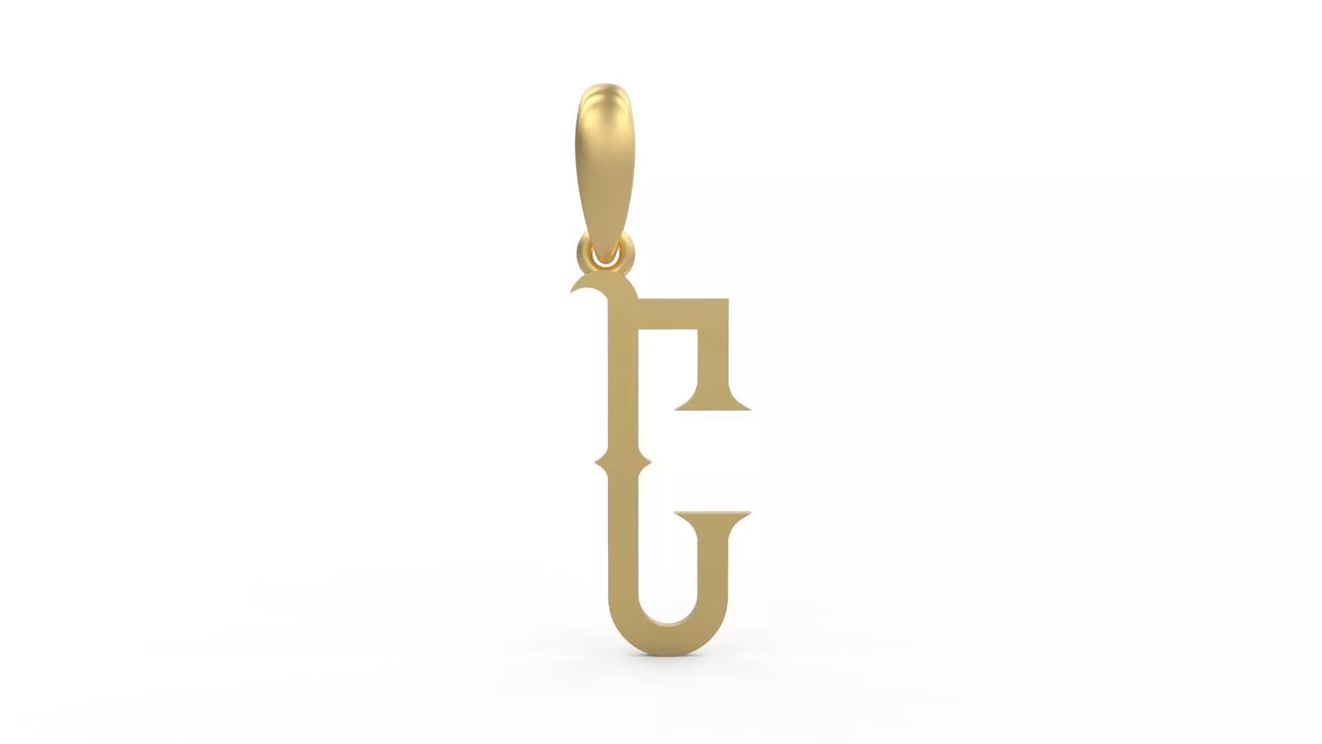Initial Letters Pendant ChivelMind C 3D print model