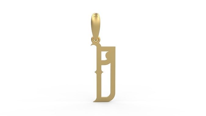 Initial Letters Pendant ChivelMind D 3D print model