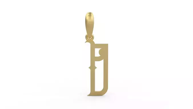 Initial Letters Pendant ChivelMind D 3D print model