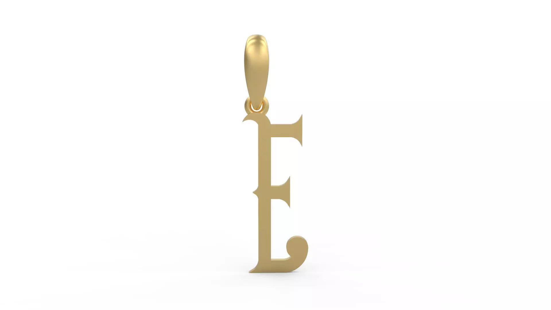 Initial Letters Pendant ChivelMind E 3D print model