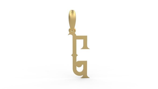 Initial Letters Pendant ChivelMind G 3D print model