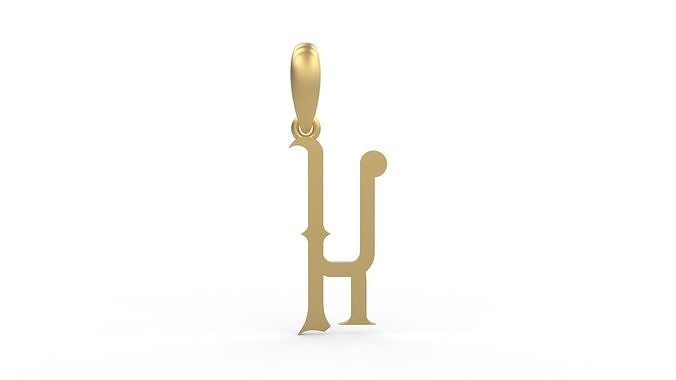 Initial Letters Pendant ChivelMind K 3D print model
