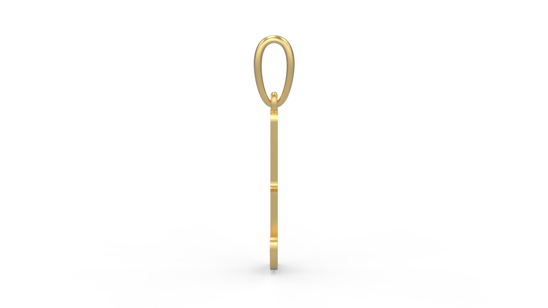 Initial Letters Pendant ChivelMind L 3D print model_2