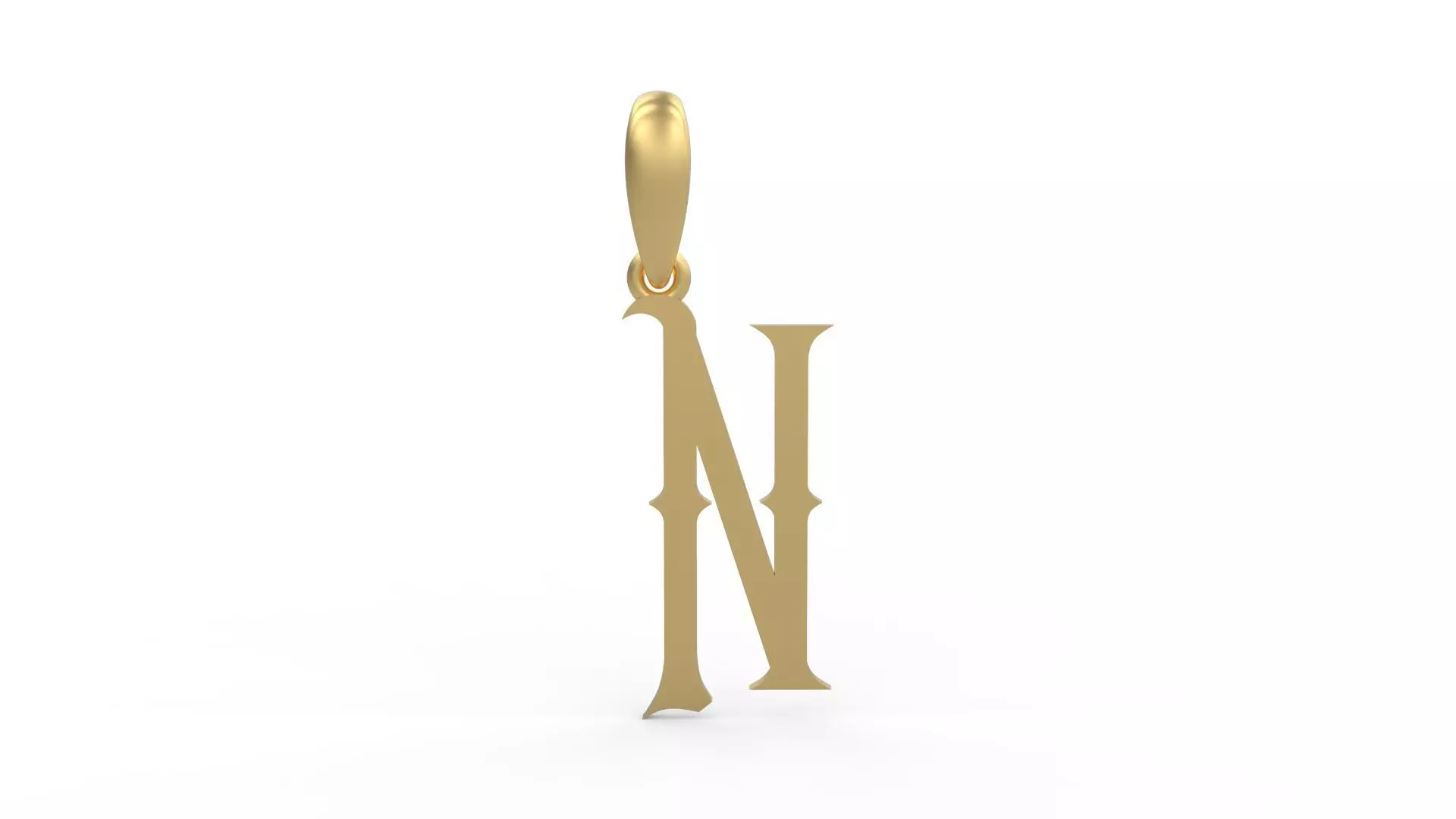 Initial Letters Pendant ChivelMind N 3D print model_0