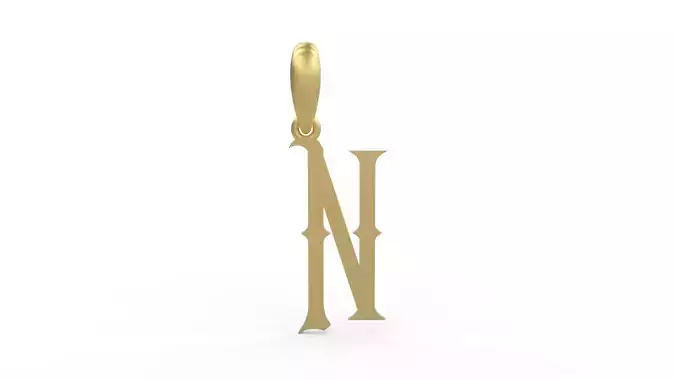 Initial Letters Pendant ChivelMind N 3D print model
