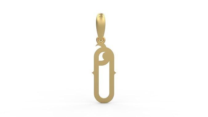 Initial Letters Pendant ChivelMind O 3D print model