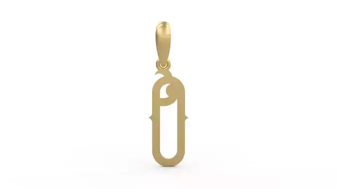 Initial Letters Pendant ChivelMind O 3D print model