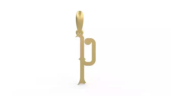 Initial Letters Pendant ChivelMind P 3D print model