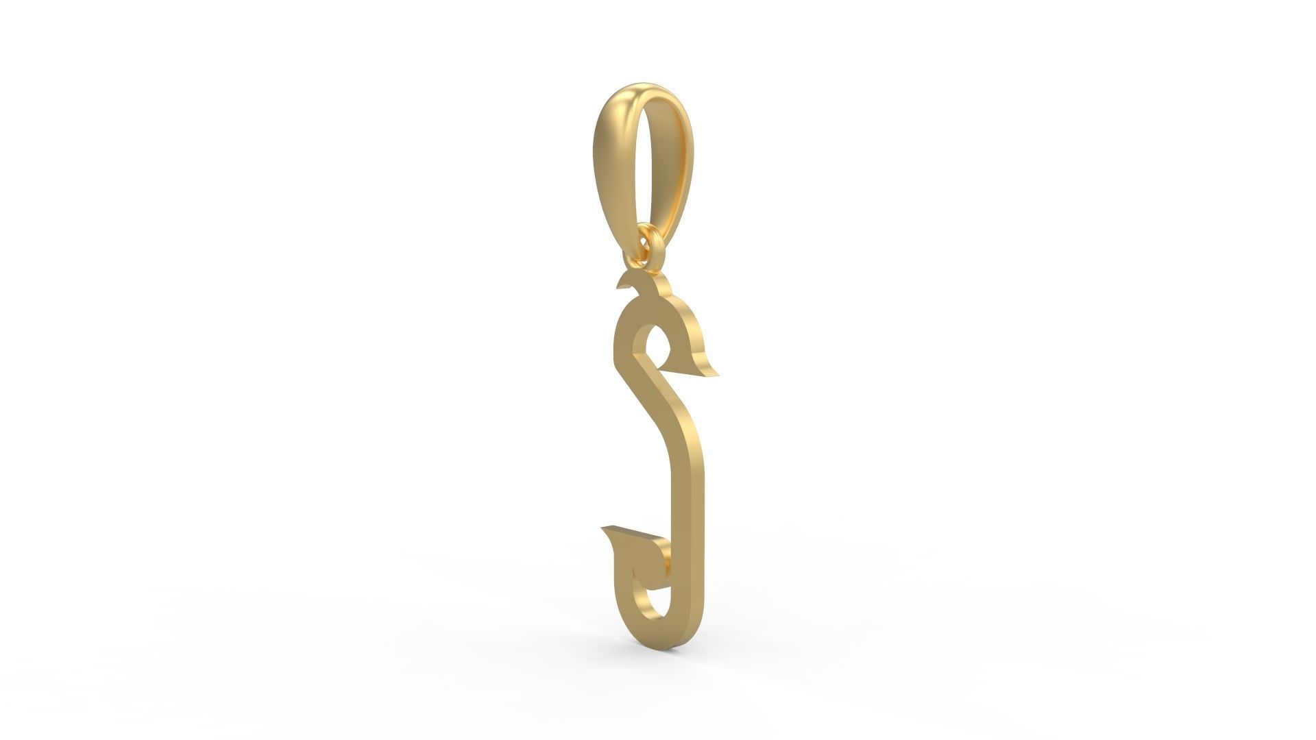 Initial Letters Pendant ChivelMind S 3D print model_1
