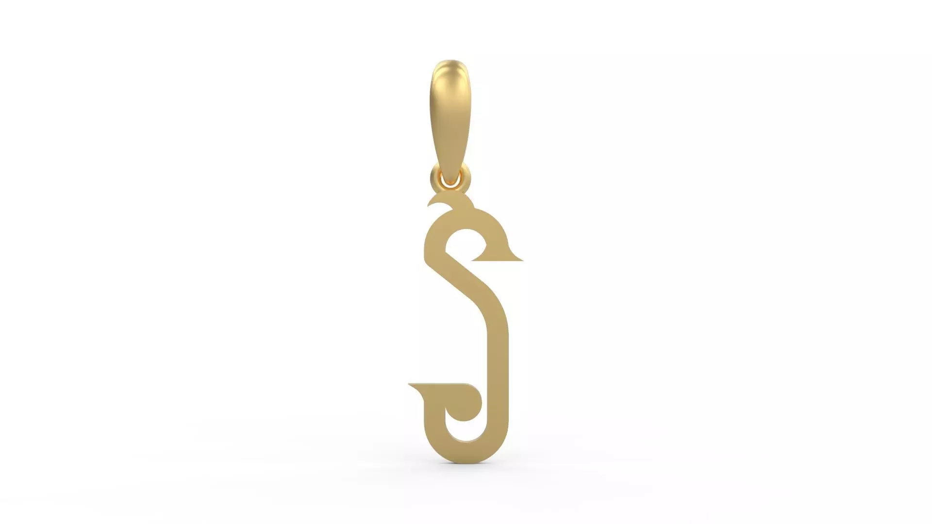 Initial Letters Pendant ChivelMind S 3D print model_0