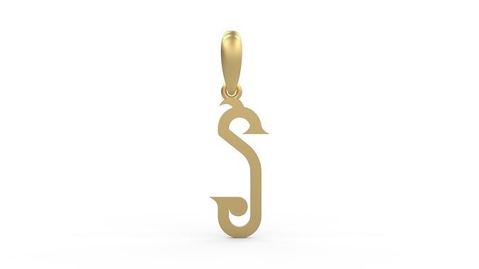 Initial Letters Pendant ChivelMind S 3D print model