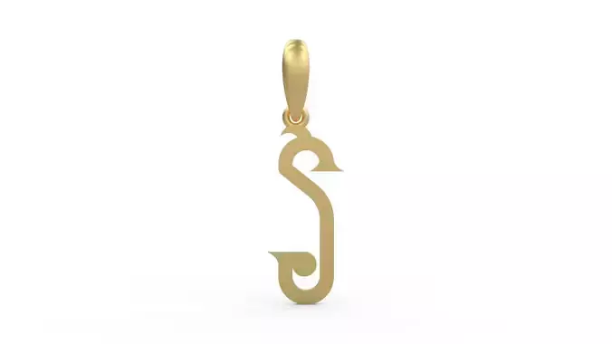 Initial Letters Pendant ChivelMind S 3D print model