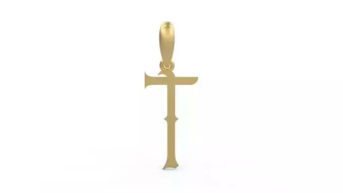 Initial Letters Pendant ChivelMind T 3D print model