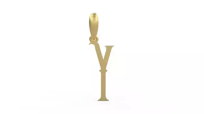 Initial Letters Pendant ChivelMind Y
