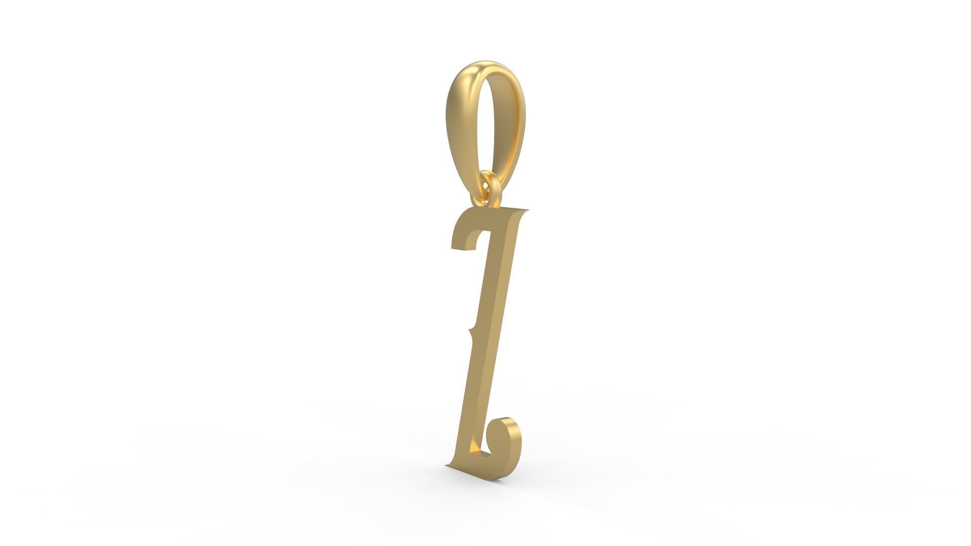 Initial Letters Pendant ChivelMind Z 3D print model_1