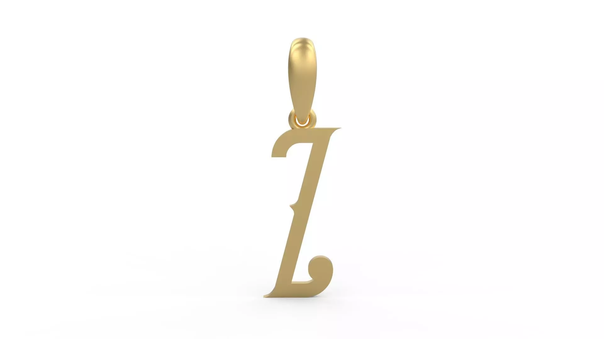 Initial Letters Pendant ChivelMind Z 3D print model_0