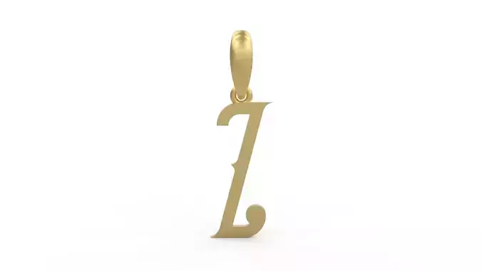 Initial Letters Pendant ChivelMind Z