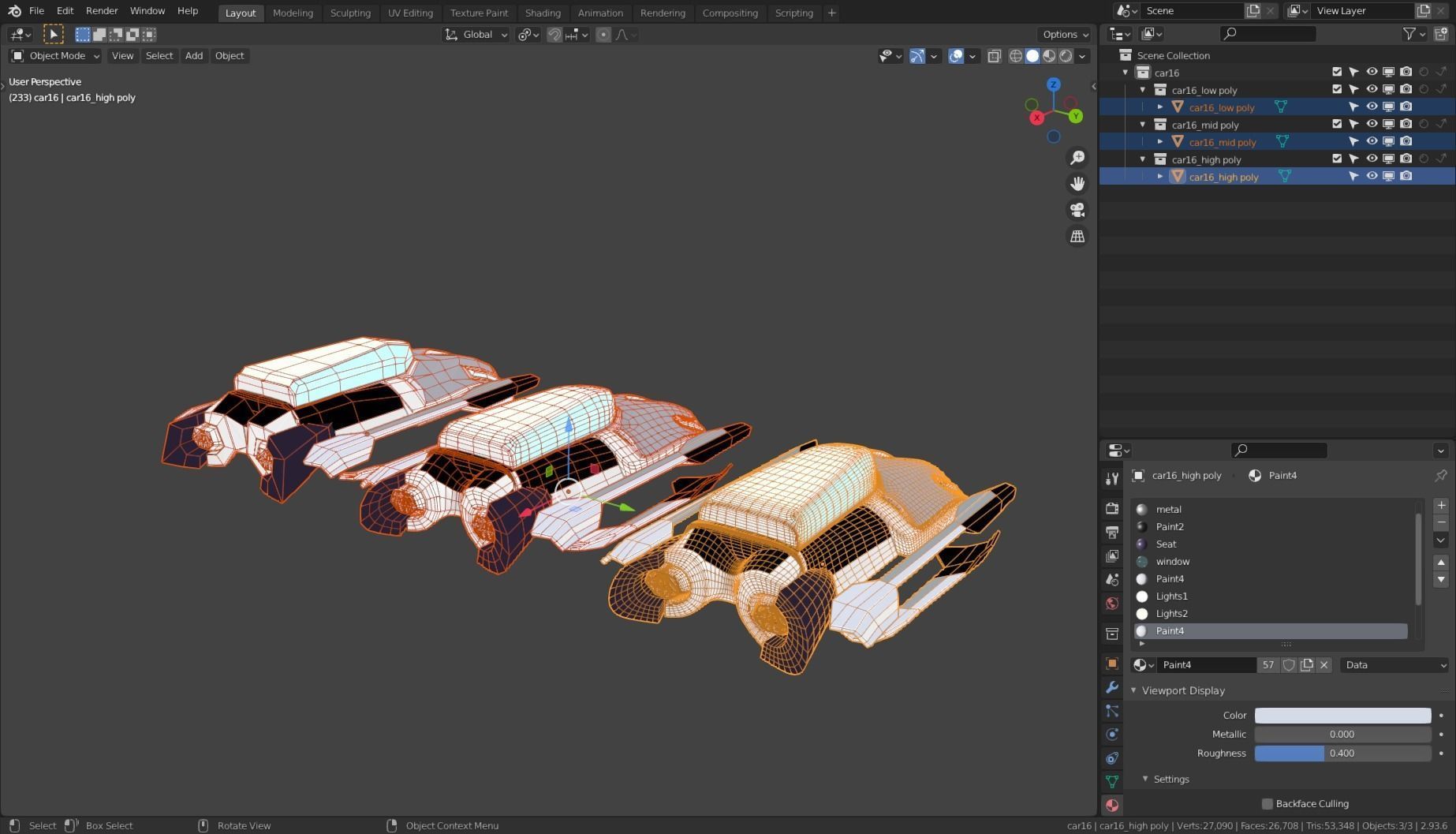 Simplistic Flying Vehicle 16 Low-poly 3D model_10