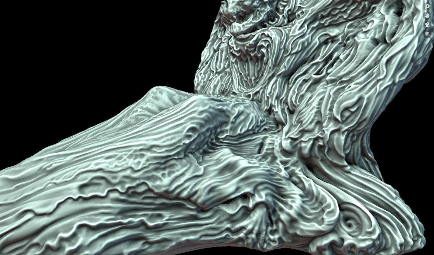 Cemetery Statue 3D model_5