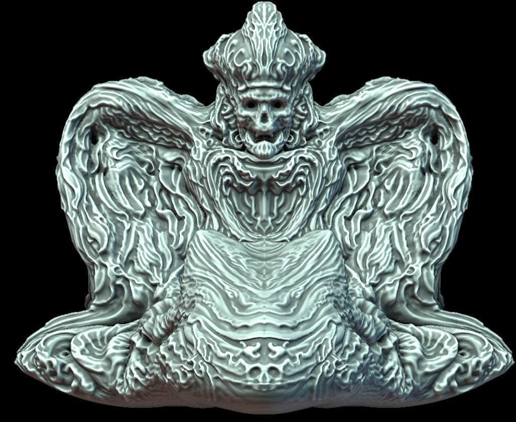 Cemetery Statue 3D model_1