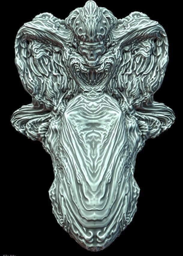 Cemetery Statue 3D model_4