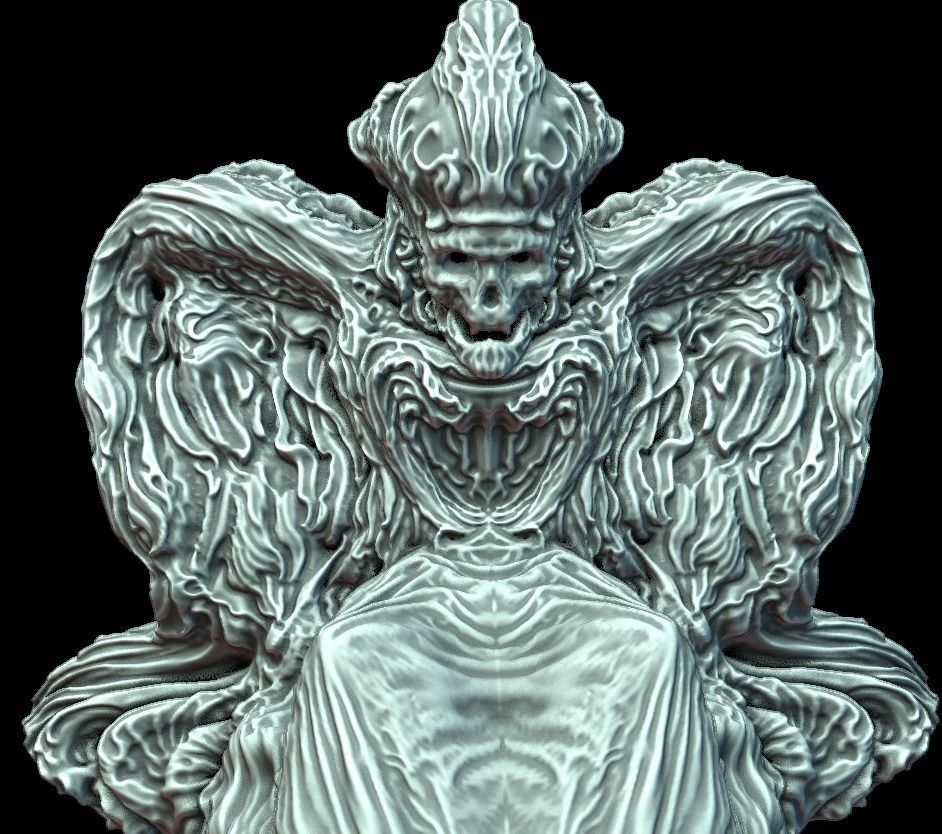 Cemetery Statue 3D model_6