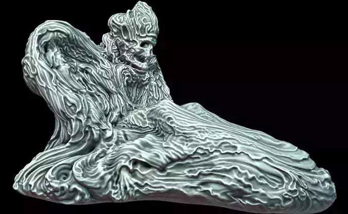 Cemetery Statue 3D model