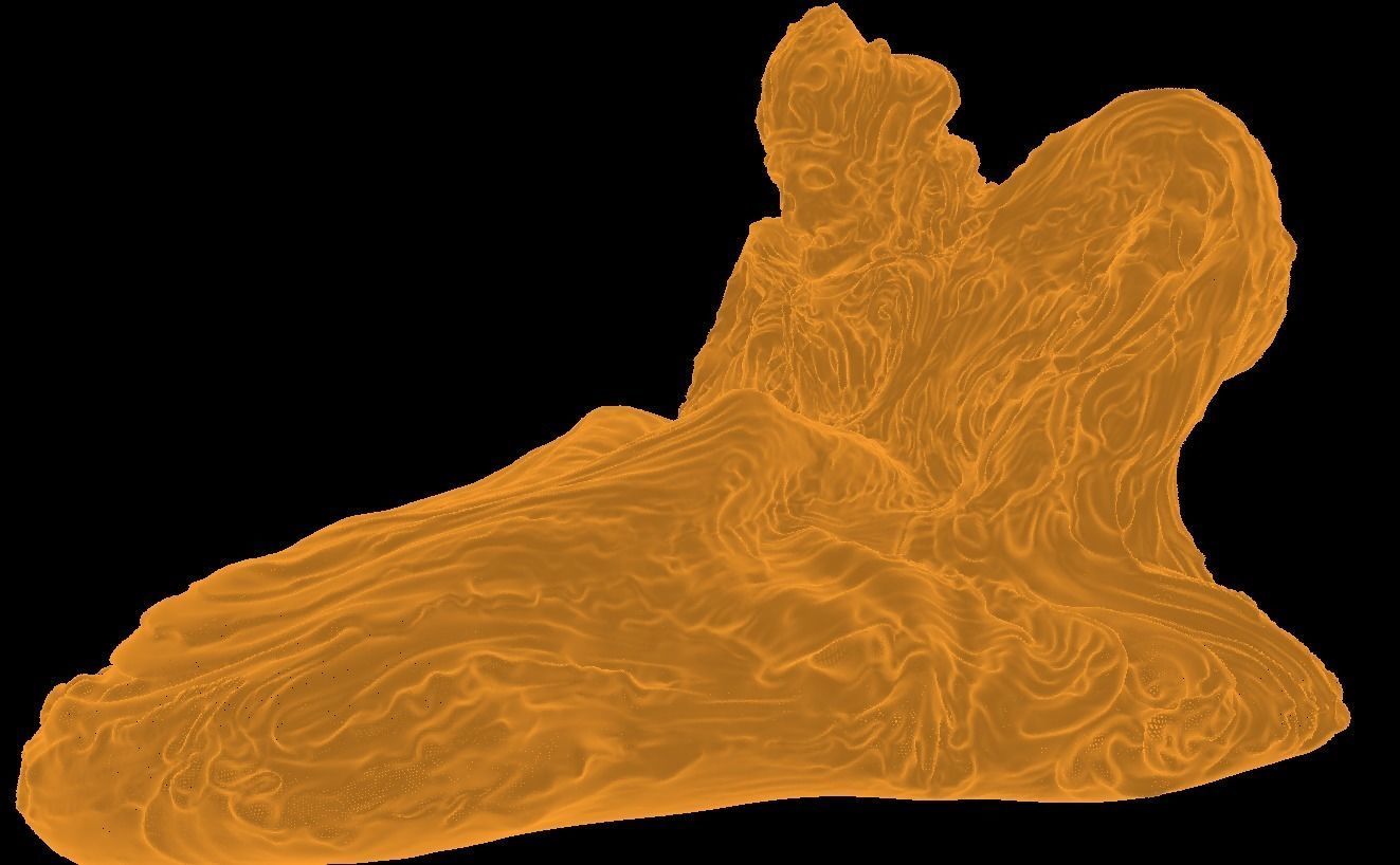 Cemetery Statue 3D model_9