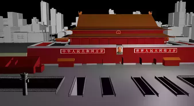 Tiananmen Square 3D model