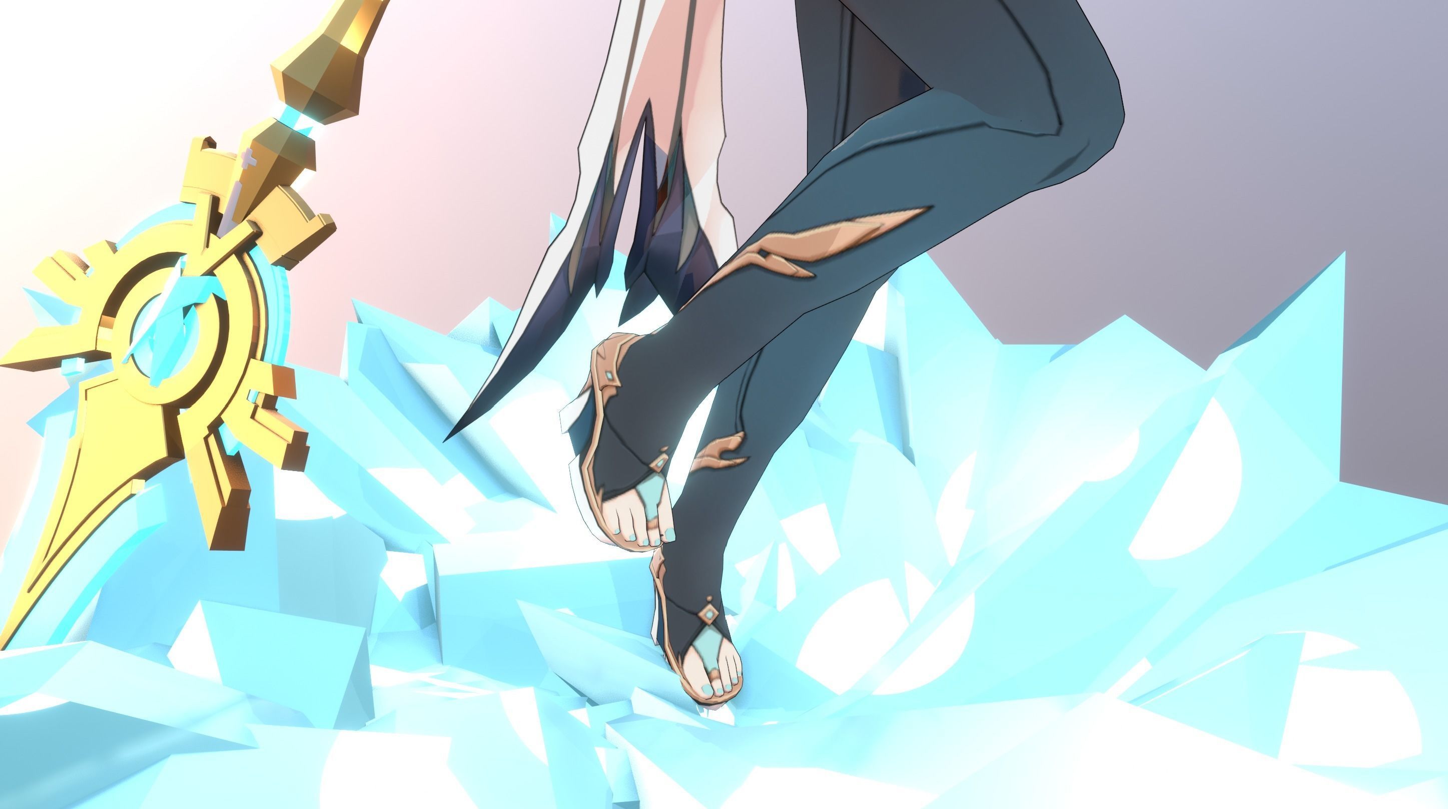 Skyward Spine Shenhe 3D model_26