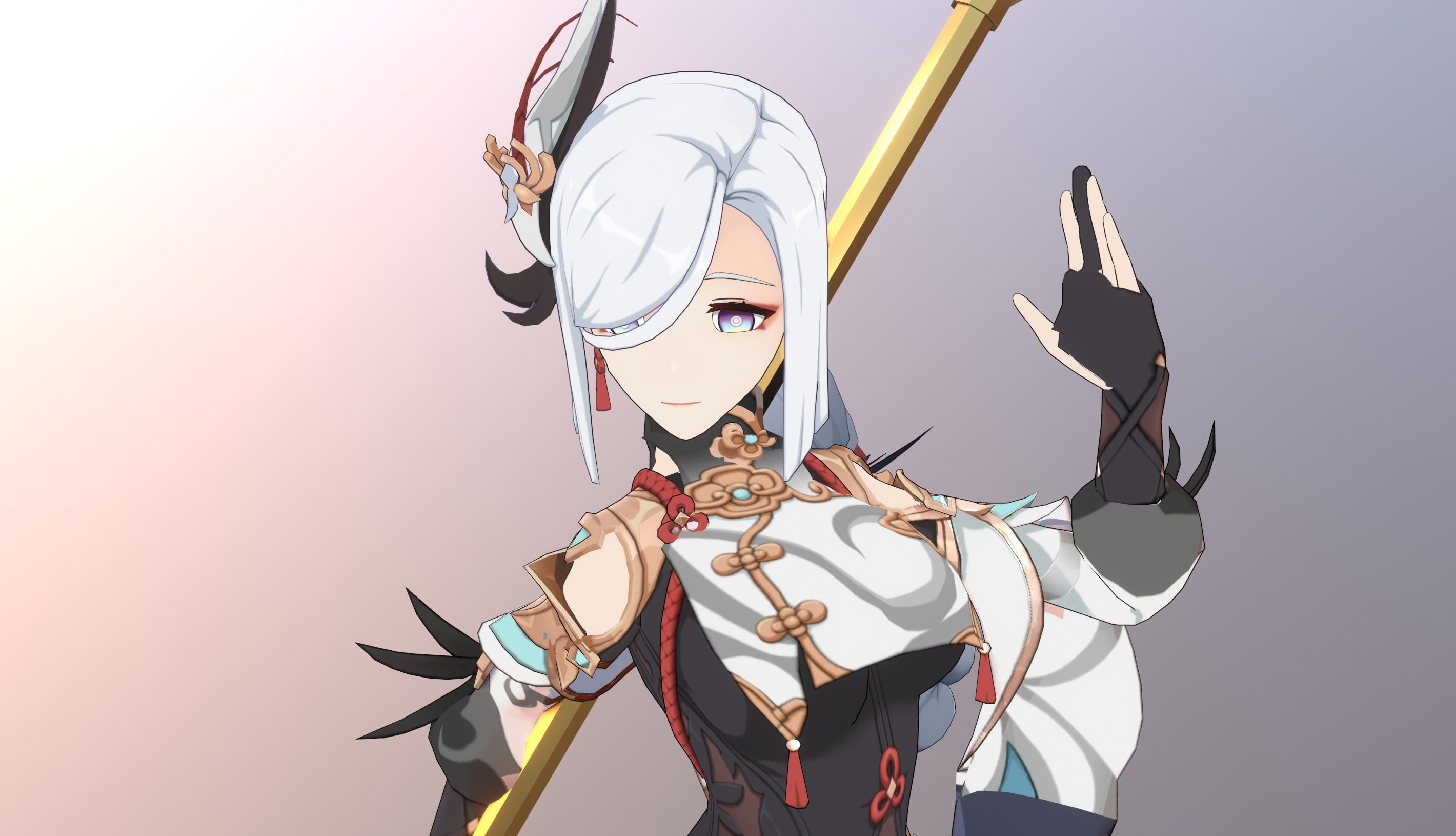 Skyward Spine Shenhe 3D model_23