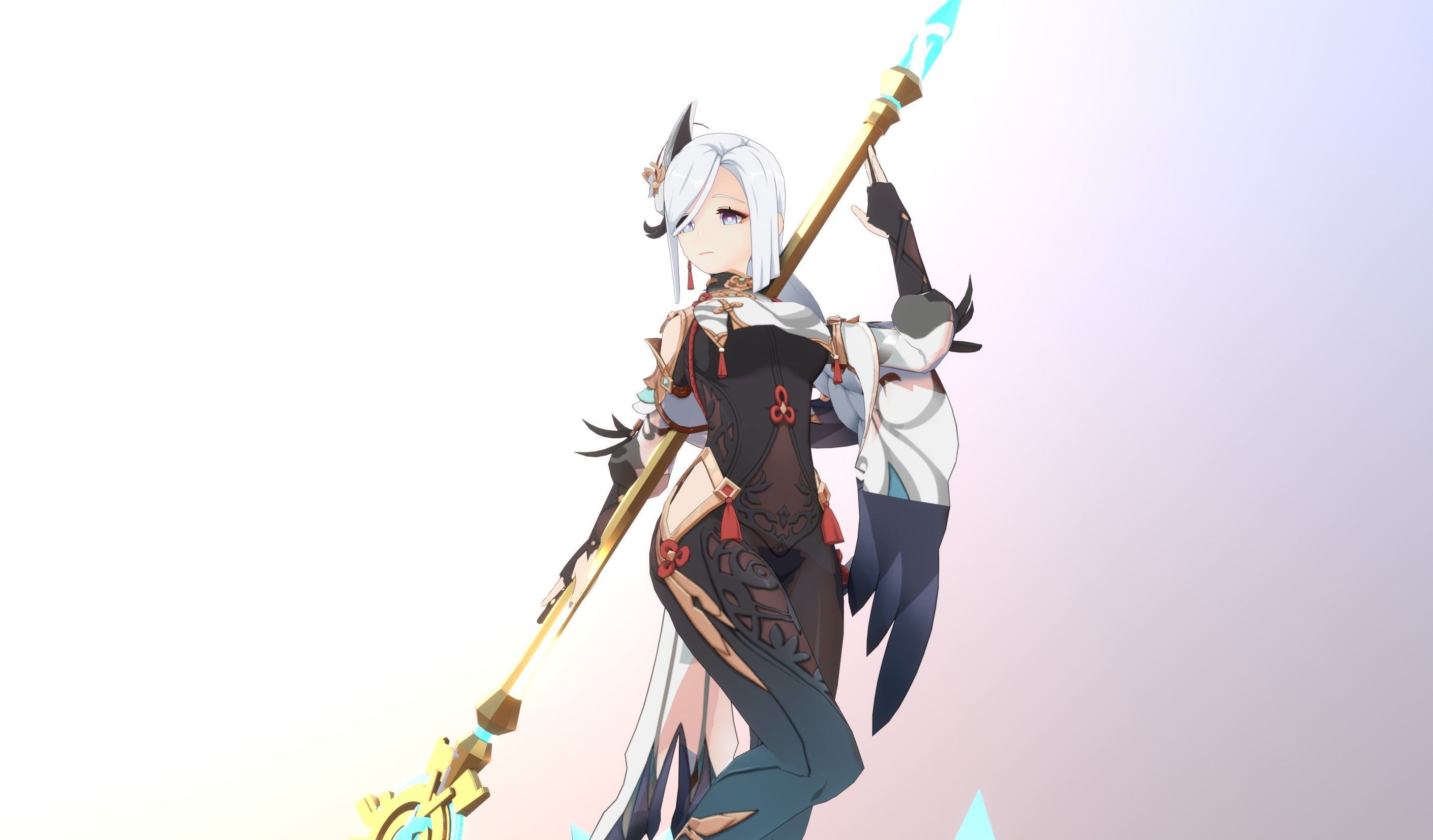 Skyward Spine Shenhe 3D model_13