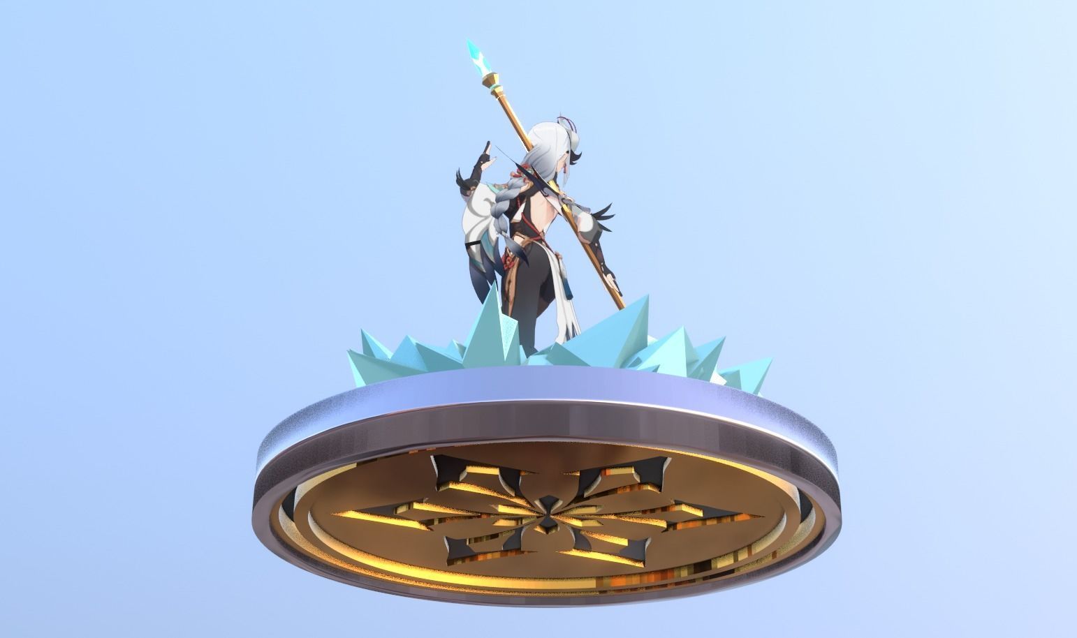 Skyward Spine Shenhe 3D model_37