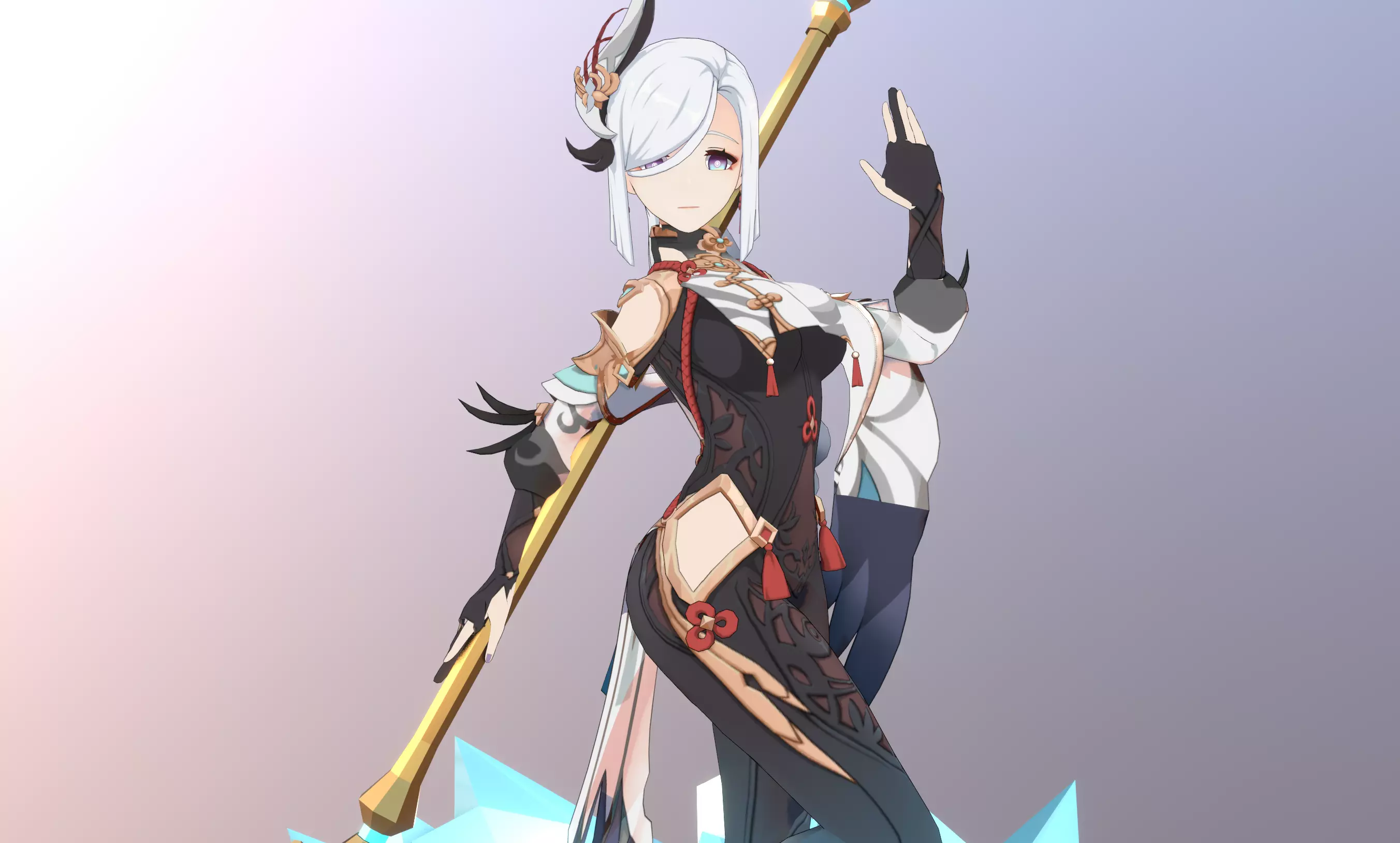 Skyward Spine Shenhe 3D model_0