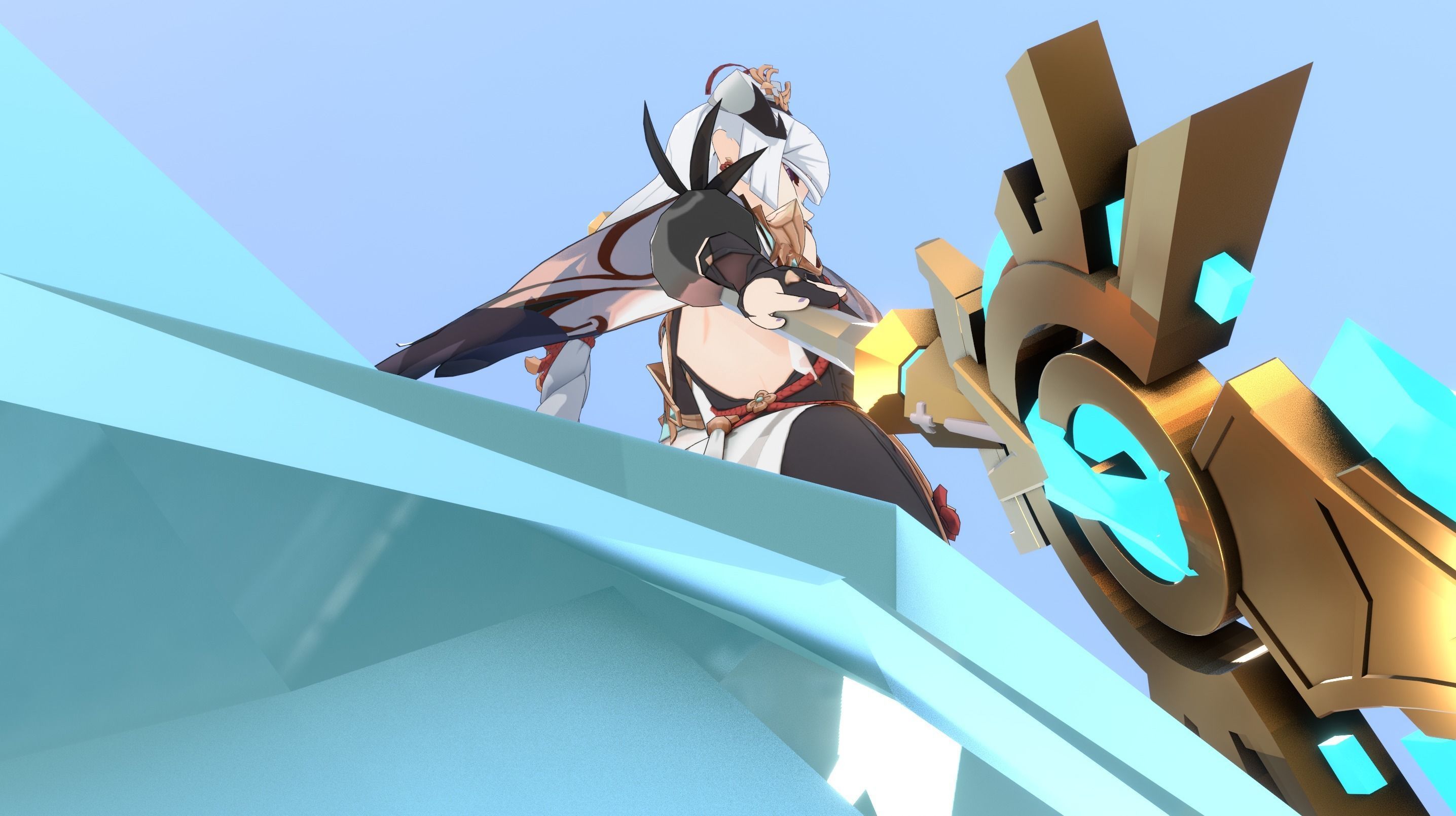 Skyward Spine Shenhe 3D model_19