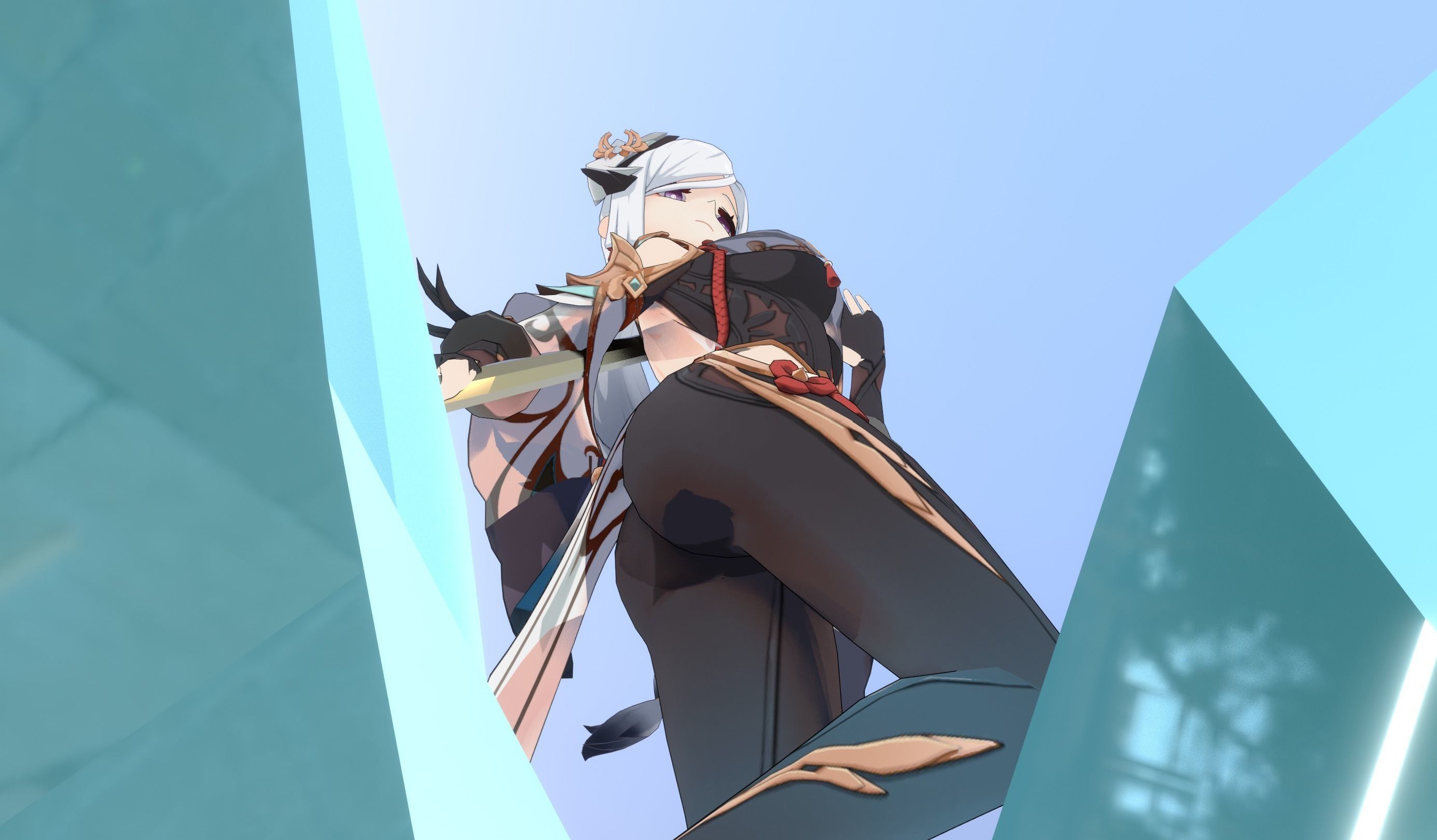 Skyward Spine Shenhe 3D model_20