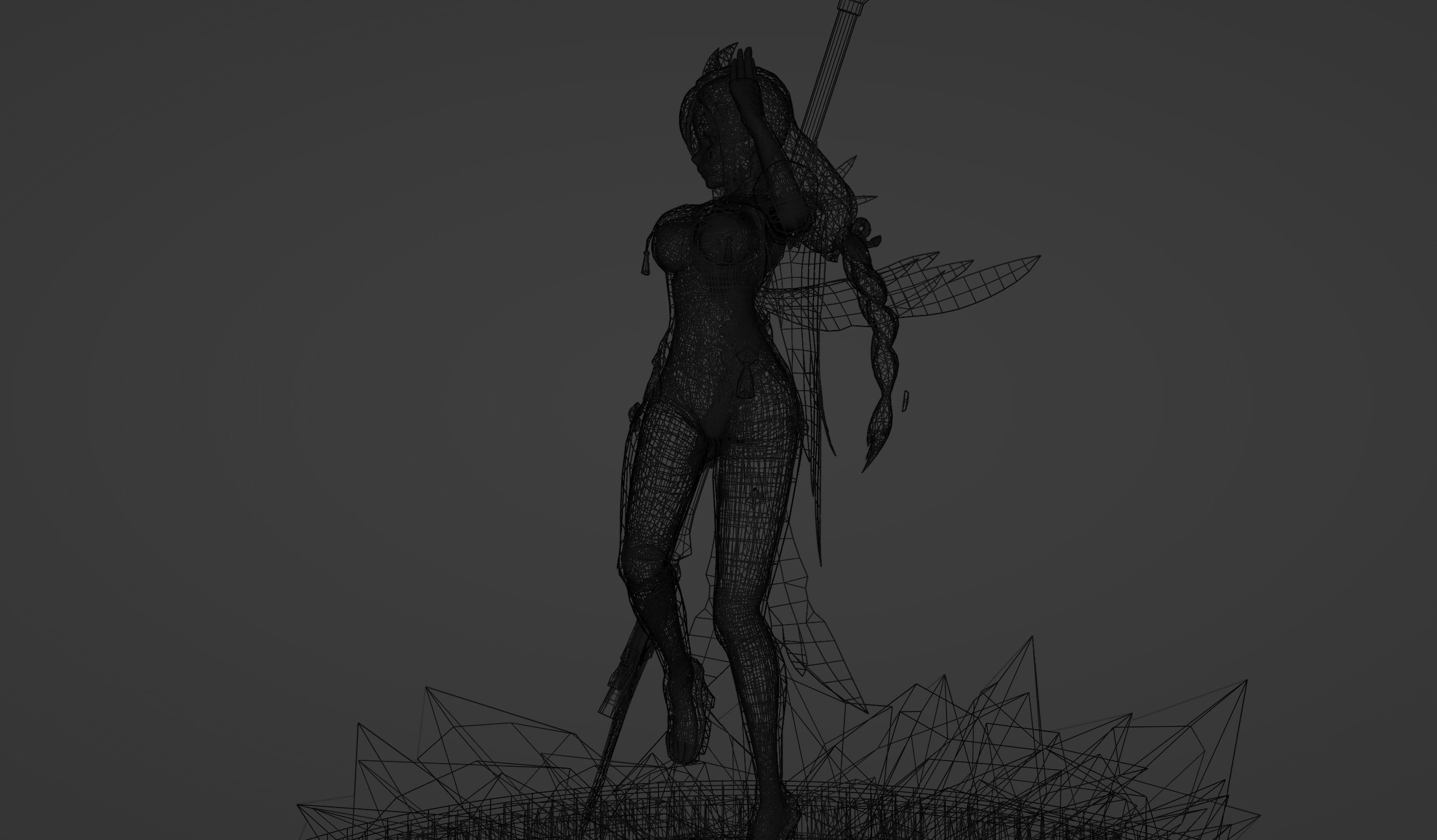 Skyward Spine Shenhe 3D model_35